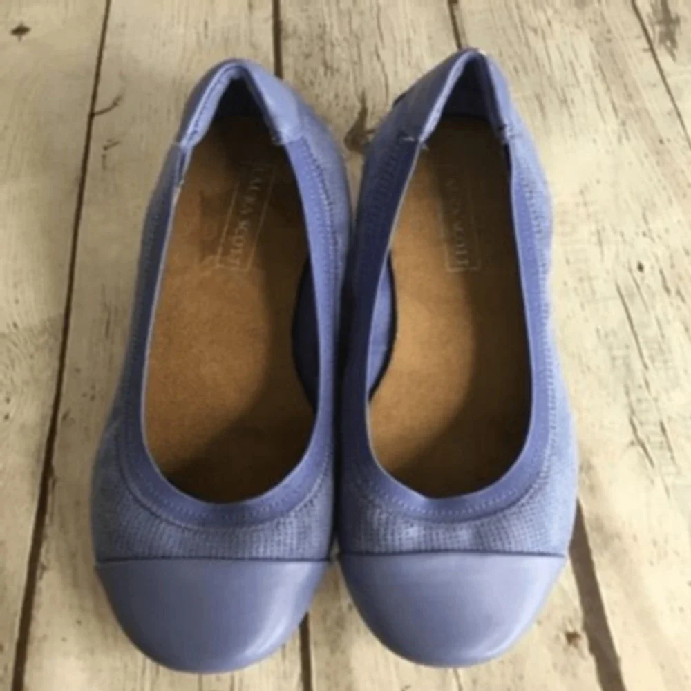Laura Scott Womens 8 M Slip On‎ Ballet Flats Shoes Comfort & Style Purple